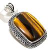 Tiger Eye Handmade 925 Sterling Silver Jewelry Pendant 2.52" D2G02