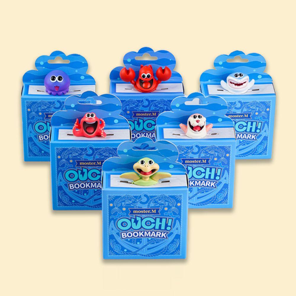 Stationery Gift School Octopus Lobster PVC Creative Book Markers Bookmarks 3D Stereo Sea Animal