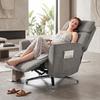 Electric Recliner Chair 360 Degree Swivel Adjustable Headrest Gray