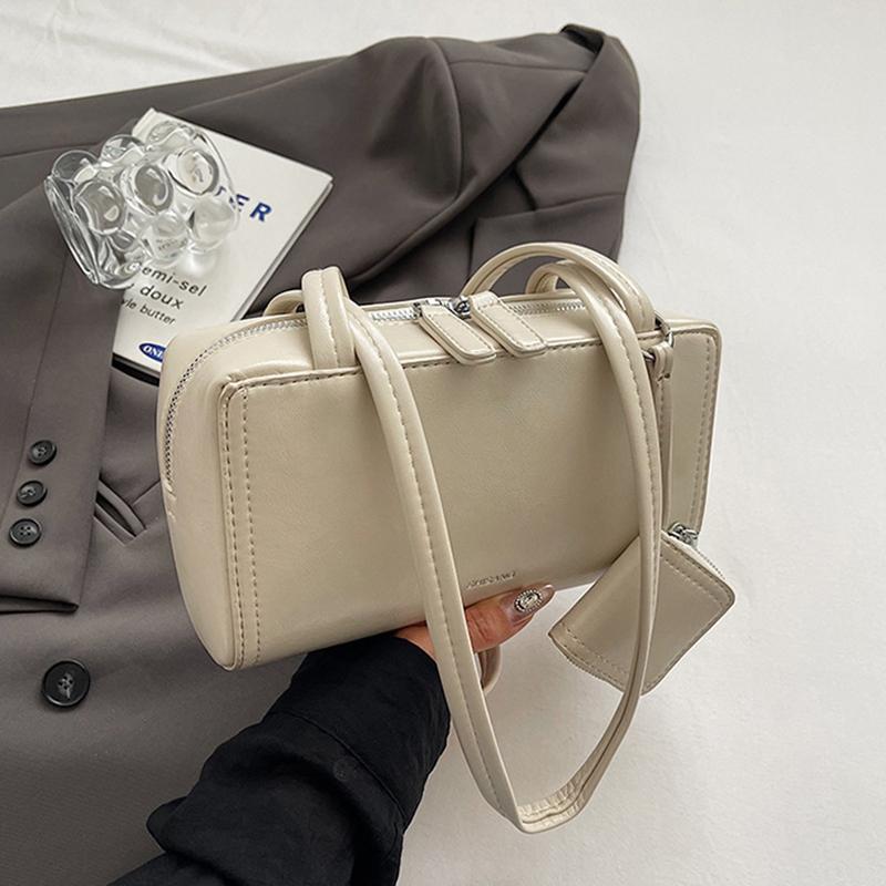 Женские модные сумки через плечо из искусственной кожи с ручкой-подушкой, ретро, однотонные, подмышечные сумки с маленьким кошельком, женские сумки ARI