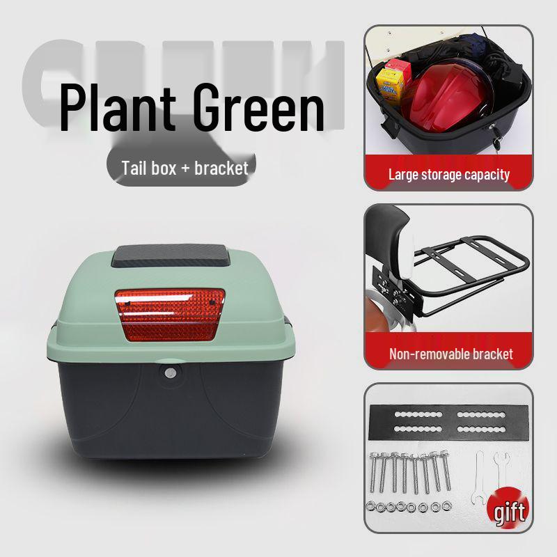 Universal Electric Vehicle Trunk and Backrest Box for Yadea, Aima, Tailing, Luyuan E-Bikes