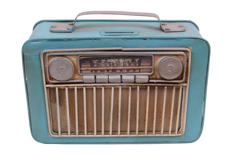 Dekoratif Metal Radyo Kumbaralı