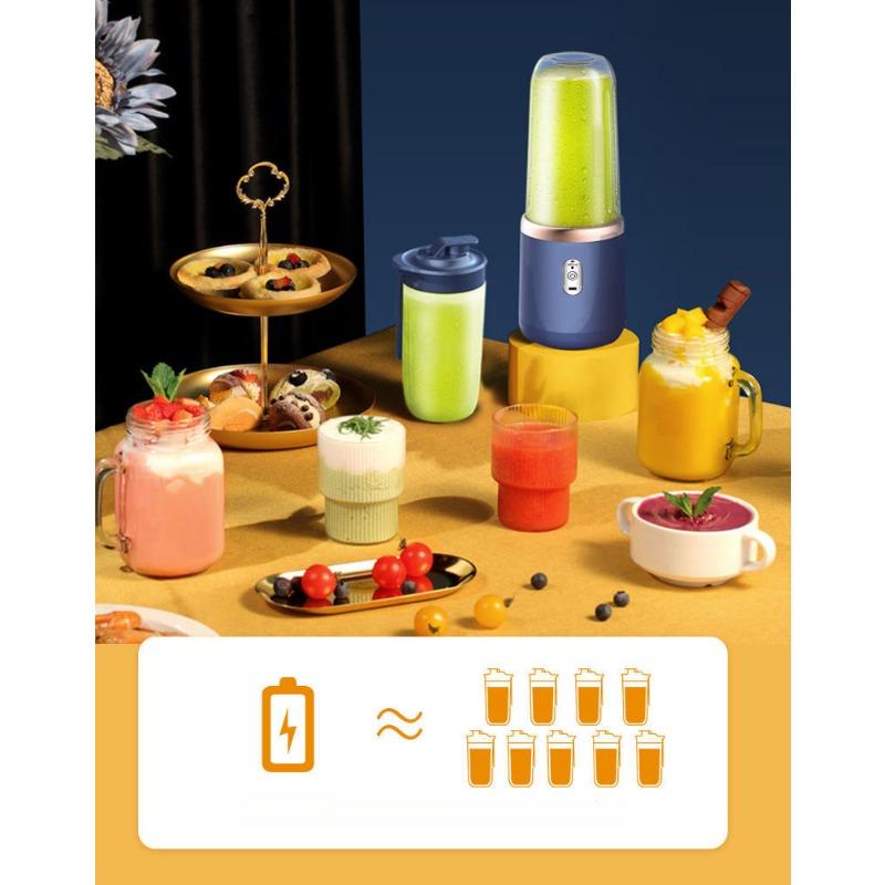 1 КОМПЛЕКТ Новая соковыжималка Портативная Перезаряжаемая Маленькая Чашка для сока Студенческая Домашняя Многофункциональная Соковыжималка Чашка для отжима сока