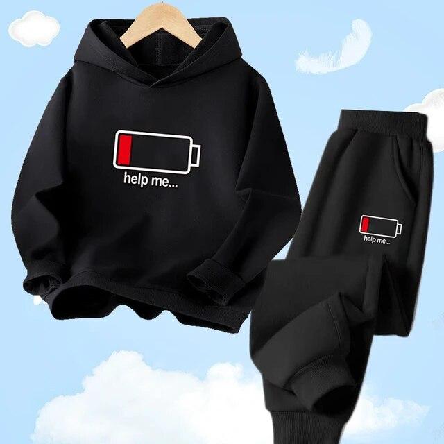 Модные детские толстовки с принтом лимона и фруктов для мальчиков, одежда, весенний свитшот, длинные штаны, комплект одежды из 2 предметов, комплект одежды для От 3 до 14 лет