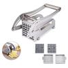 2 Blade Stainless Steel Home French Fries Potato Chips Strip Slicer Cutter Chopper Chips Machine Making Tool Potato Cut Fries
