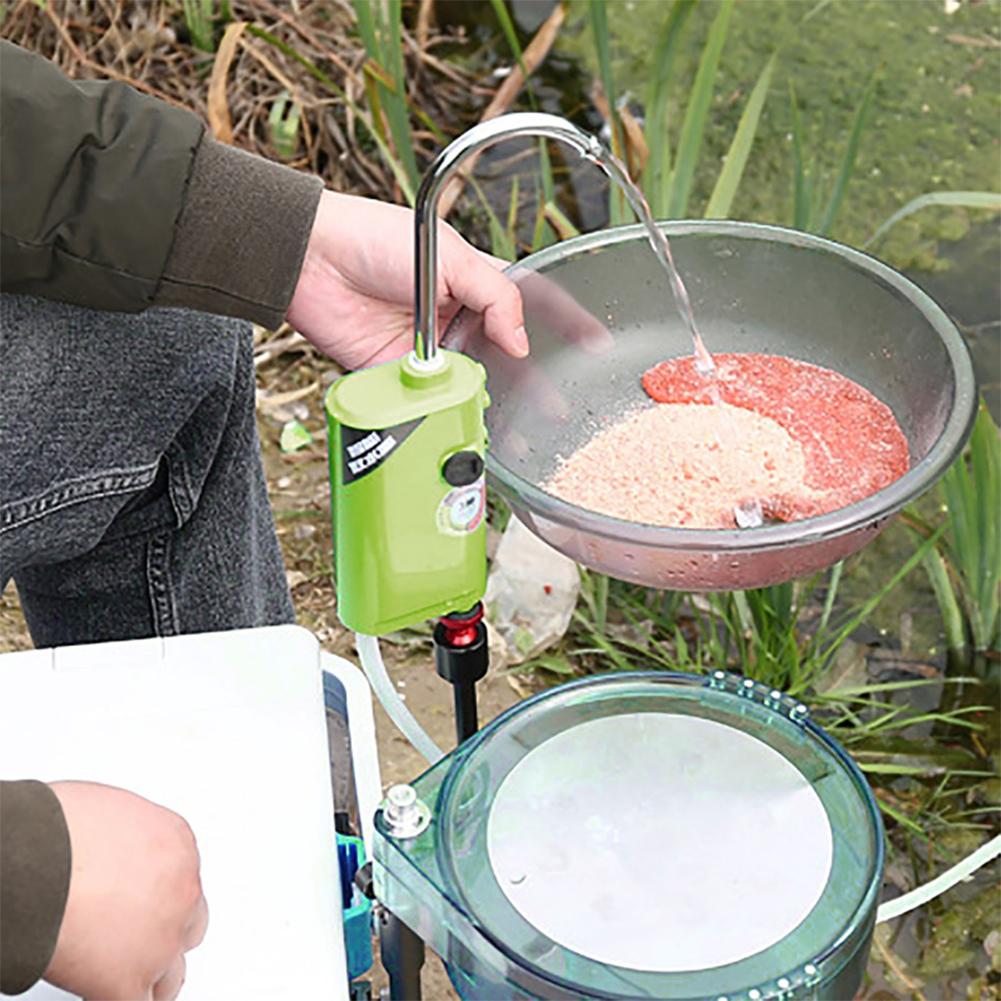 3-in-1 Mini Oxygen Pump With Air Stone Tube Sensing USB Charging Automatic Water Pump LED Lighting For Outdoor Fishing