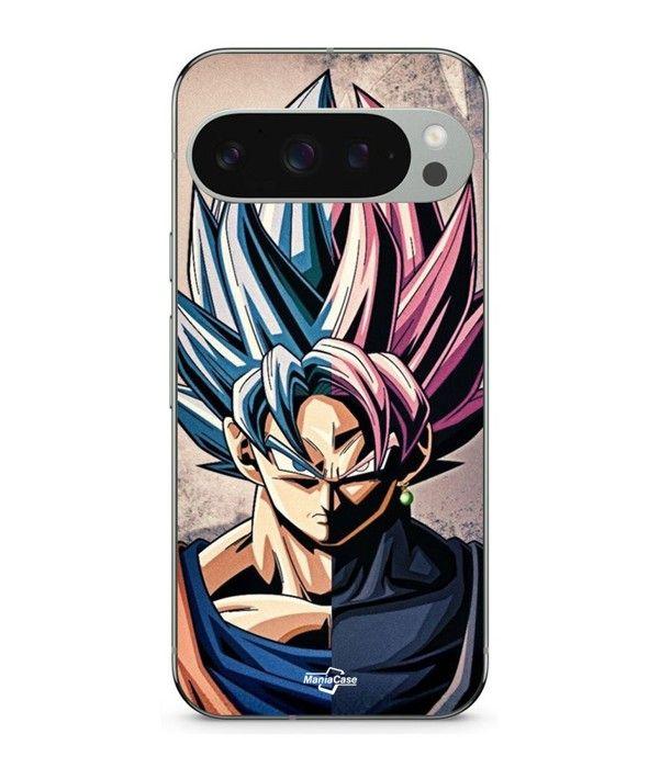 Coque - MANIACASE - Google Pixel 9 Pro - Dragon Ball Z - Goku SSJ - Souple en Silicone