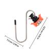 Single Aluminum Buckle S Hook Secure Cargo Tie Down Anchor Truck Rv Trailer Accessories Track Rail