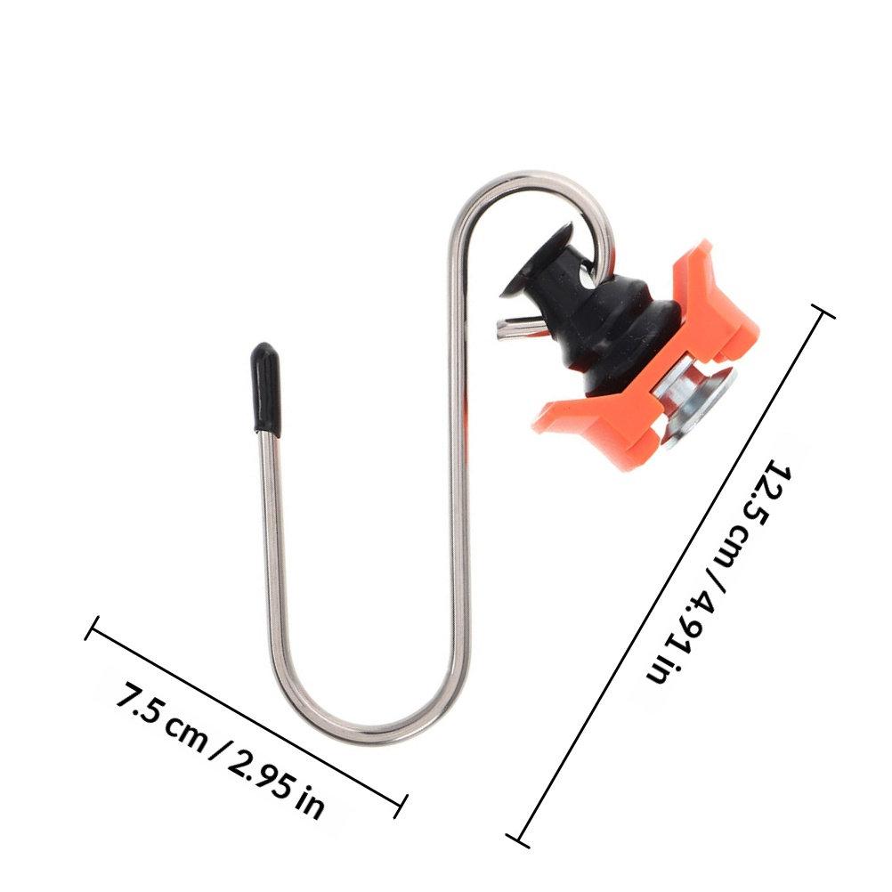 Single Aluminum Buckle S Hook Secure Cargo Tie Down Anchor Truck Rv Trailer Accessories Track Rail