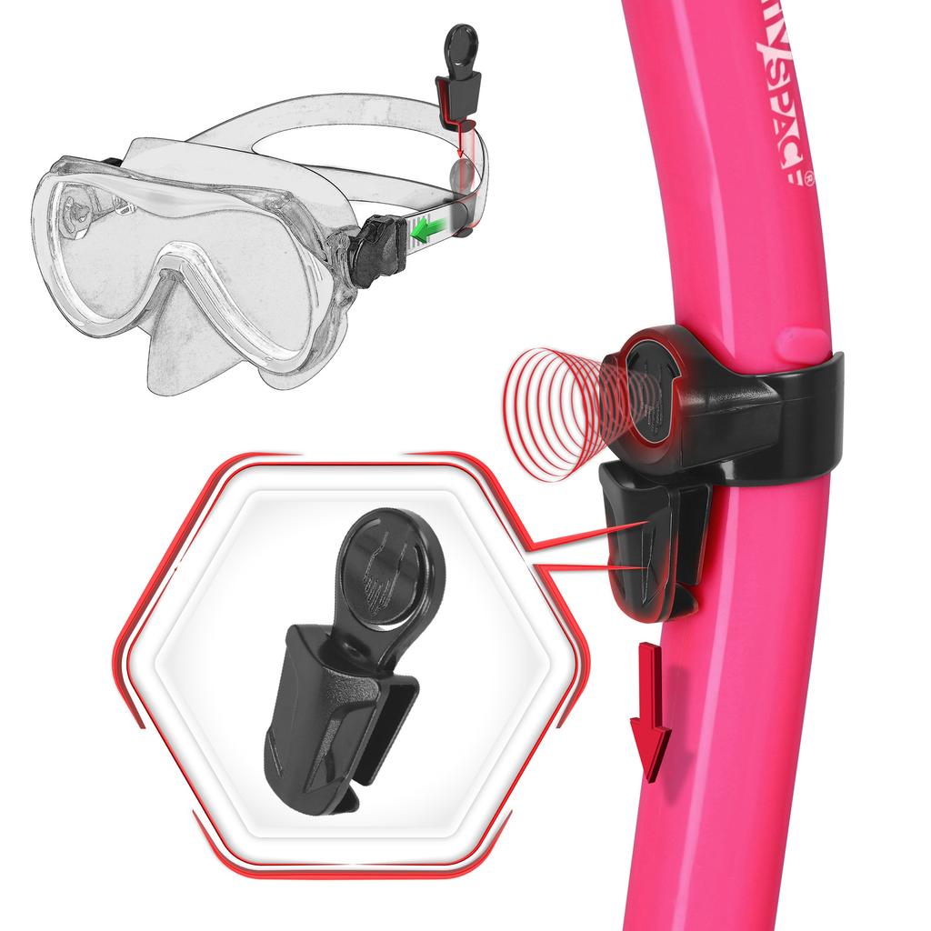 Diving Mask & Snorkel Set For Snorkeling - - Mf05