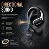 Беспроводные наушники с открытым ухом Bluetooth 5.4, Удобные легкие наушники со светодиодным дисплеем, Сенсорное управление и зарядка Type-C