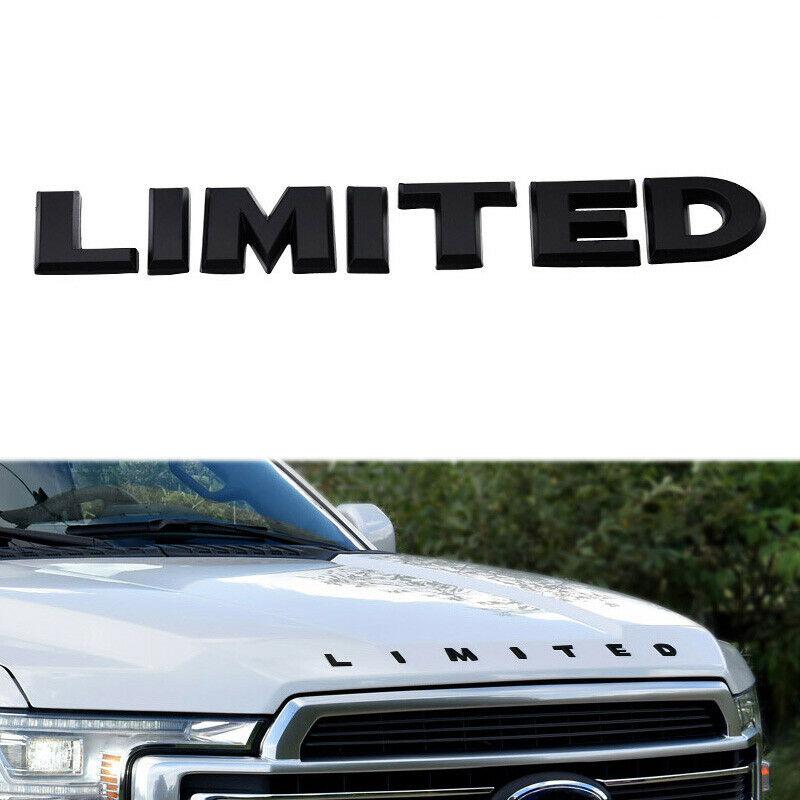 1Pc Chrome LIMITED Car Front Hood Side Badge Emblem Sticker Decals Letters for F150 F250 F350 Accessories