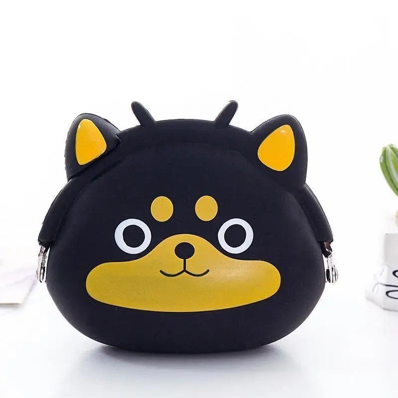 Мини-кошелек для хранения, креативный силиконовый мешок для монет, персонализированный кошелек для монет, милый кошелек для монет в виде животного, небольшой мешочек для монет