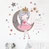 Little Princess Moon Girl Bedroom Porch Wall Beautification Decoration Wall Sticker