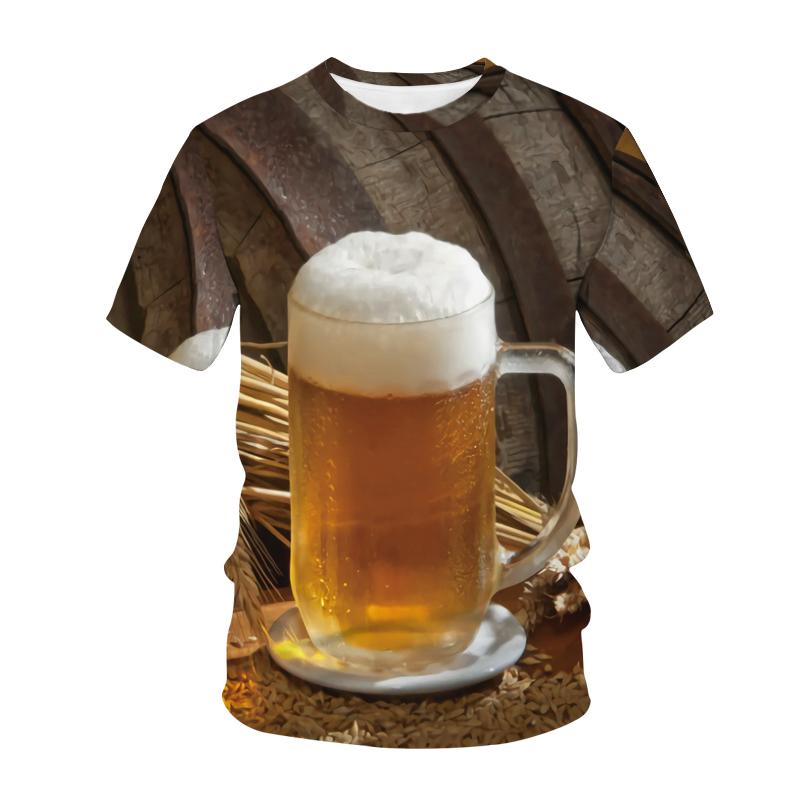 Летний топ с 3D персонализированным рисунком и коротким рукавом, повседневная уличная одежда, мужская крутая футболка