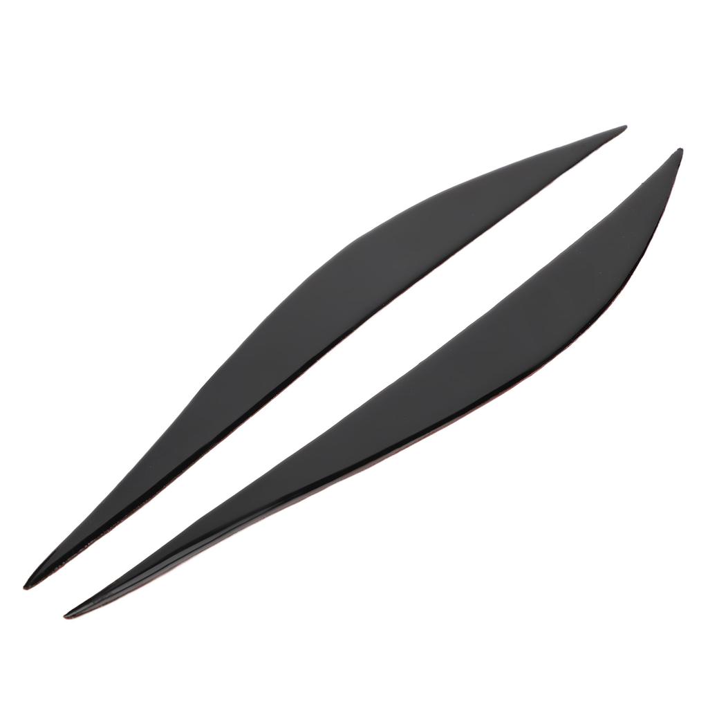 Pair Headlight Eyebrow Eye Lid Headlamp Molding Trim Piano Black for 3 Series F30 2013?2015