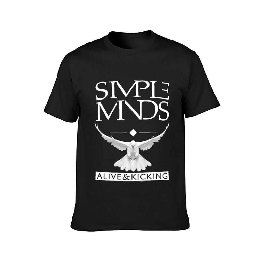 Simple Minds - Alive _amp_ Kicking Премиальная футболка хлопок графические футболки футболки мужчина мужские футболки высшее качество