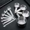 Food Grade Measuring Spoon Set with Scale Measuring Ruler Coffee Measuring Spoon Multipurpose Stackable Kitchen Measuring Cup
