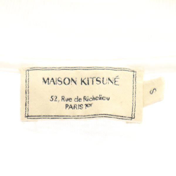 Maison Kitsune Футболка с коротким рукавом S Белая система Мужская Б/у