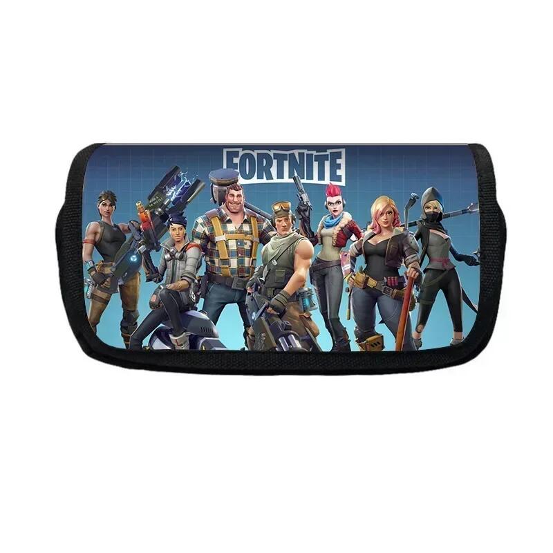 Пеналы Fortnite Многофункциональный пенал-коробка Детский большой вместимости Двухслойный пенал
