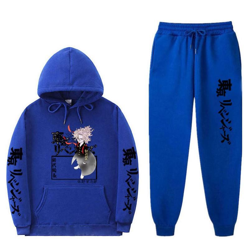 Мужской оверсайз комплект из худи и штанов Streetwear Повседневный образ с боковыми карманами