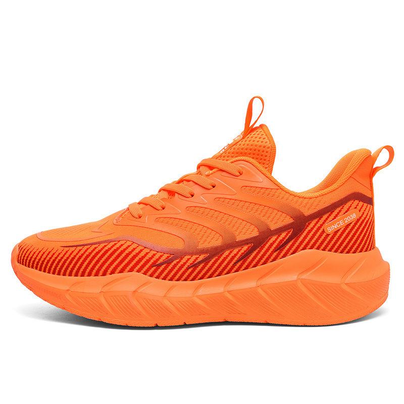 Мужские дышащие кроссовки Flyknit больших размеров - 5 цветов, амортизация, модная повседневная спортивная обувь