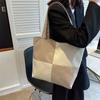 IELGY Модная универсальная контрастная строчка с большой емкостью сумка через плечо для женщин