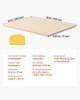 Pizza Stone, 508 x 355 mm Rectangular Cordierite Pizza Stone, Extra Large Baking-Stone with PP Scraper, 17 mm Thick Heat-Resistant Cordierite, for