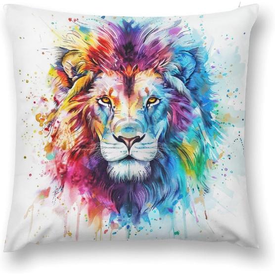 Cheetah Leopard Brown Decorative Throw Pillow Covers 18x18 Inch Farmhouse Cushion Cover Plush Pillow Case for Couch Sofa Bed Outdoor Home Decor