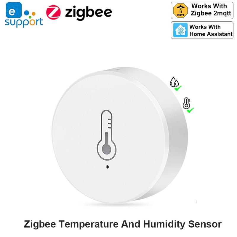Haozee Ewelink Zigbee 3.0 Temperature And Humidity Sensor Remote Monitor Battery Powered Work With Alexa Google Home
