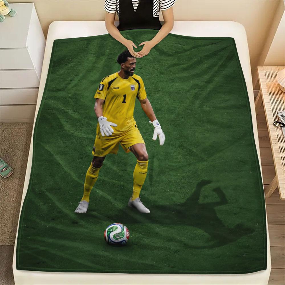 Vozinha Printed Flannel Blanket, soft throw for bedroom sofa, washable,soccer fan merchandise, great gift.