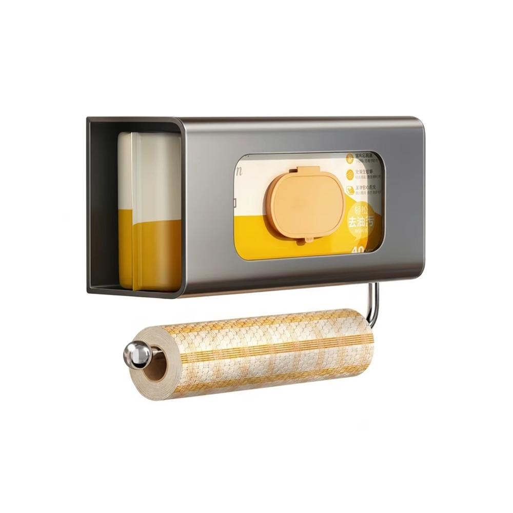 Strong Load Bearing Paper Towel Dispenser Easy Access Wet Wipes Storage Rack Household