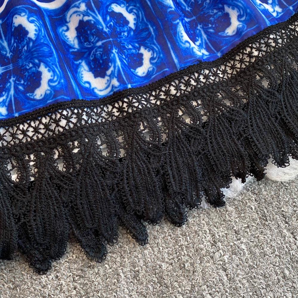 Весна Осень Женские Винтажные Принты Шифон Кружева Лоскутное Короткие Платья Для Вечеринок