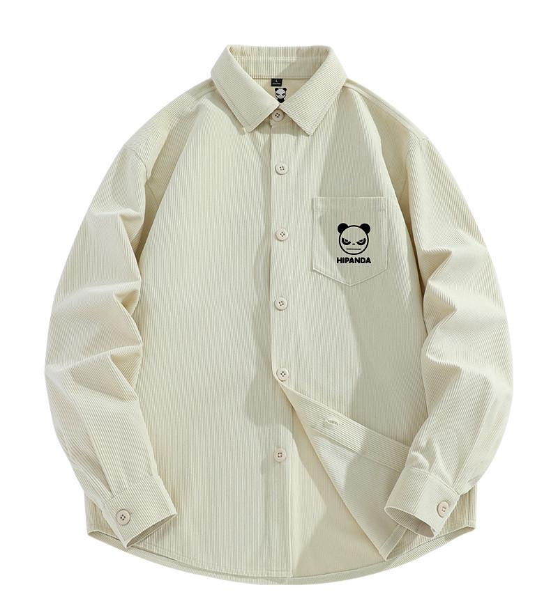 Hello Hipanda Panda American Casual Basic Long-Sleeved Shirt