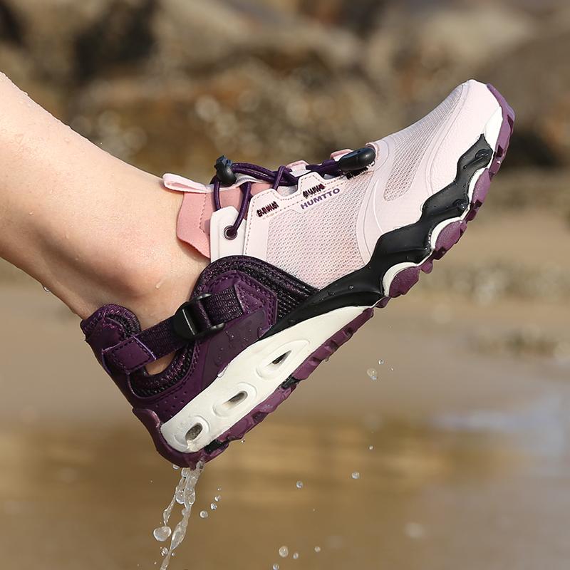HUMTTO Дышащая походная обувь, модная быстросохнущая пляжная женская обувь, роскошные дизайнерские летние походные женские кроссовки
