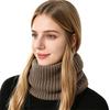 Thickened Neck Warmer Fleece Lined Neck Gaiter New Knitted Scarf  Outdoor Sports