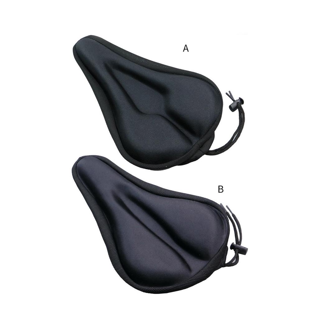 Gel Bike Seat Cover Padded Bicycles Saddle Covers Comfortable Exercise Bike Seat Cushion Cover for Cycling Mountain Bike