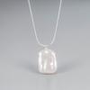Hengsheng Big Baroque Freshwater Pearl Pendant Necklaces for Women 45cm Length Collarbone Chain Pendant Jewelry Gift