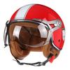 Motorbike Riding 3/4 Open Half Helmet Retro Scooter Capacete Vintage Motorcycle Helmet Jet with Visor Moto Cafe Racer