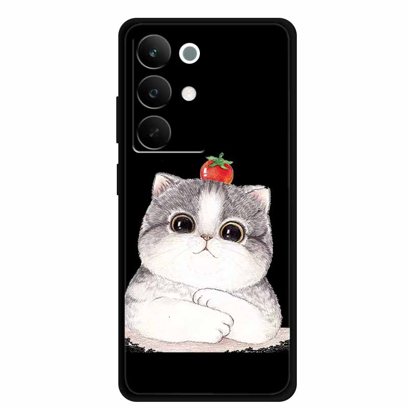 Black Silicone Case For Realme C85 Pro 2025 Case Cartoon Soft TPU Back Cover For Realme C85 5G Phone Case C 85 Pro Coque Funda