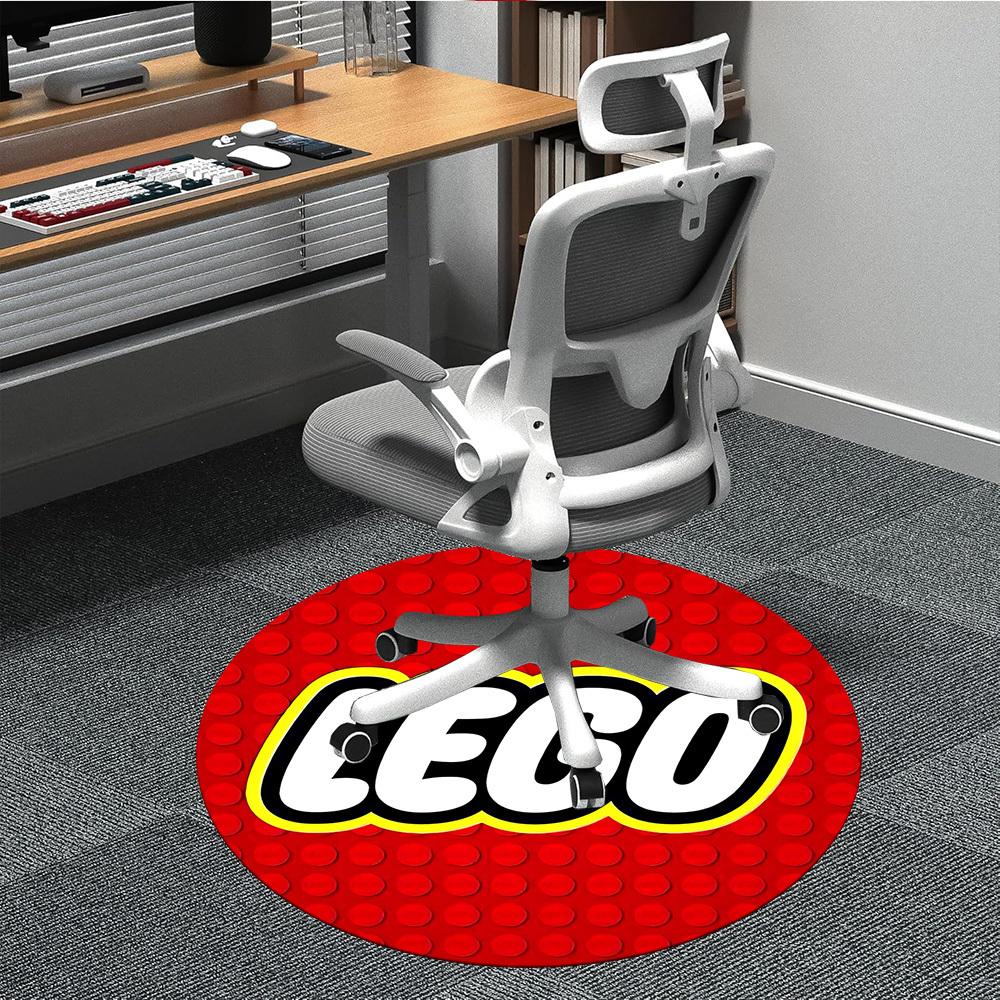 1 шт. Коврик для пола LEGO Office Круглый, Коврик для помещений, Подходит для офиса, Спальни, Гостиной, Домашнего декора, Декор комнаты, Offic a0928182