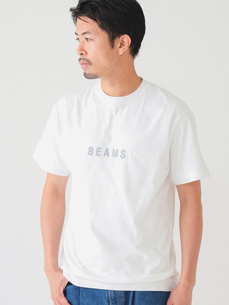 Print T Logo 24SS WHITE S 11080622591 [BEAMS] (Short Sleeve) T-Shirt Men's