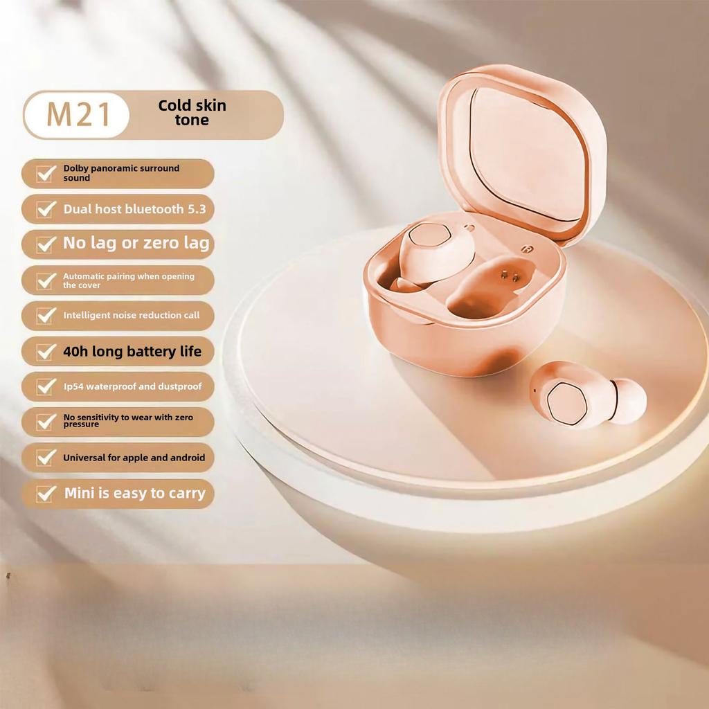 Новые беспроводные Bluetooth-наушники с шумоподавлением, компактные портативные спортивные музыкальные наушники