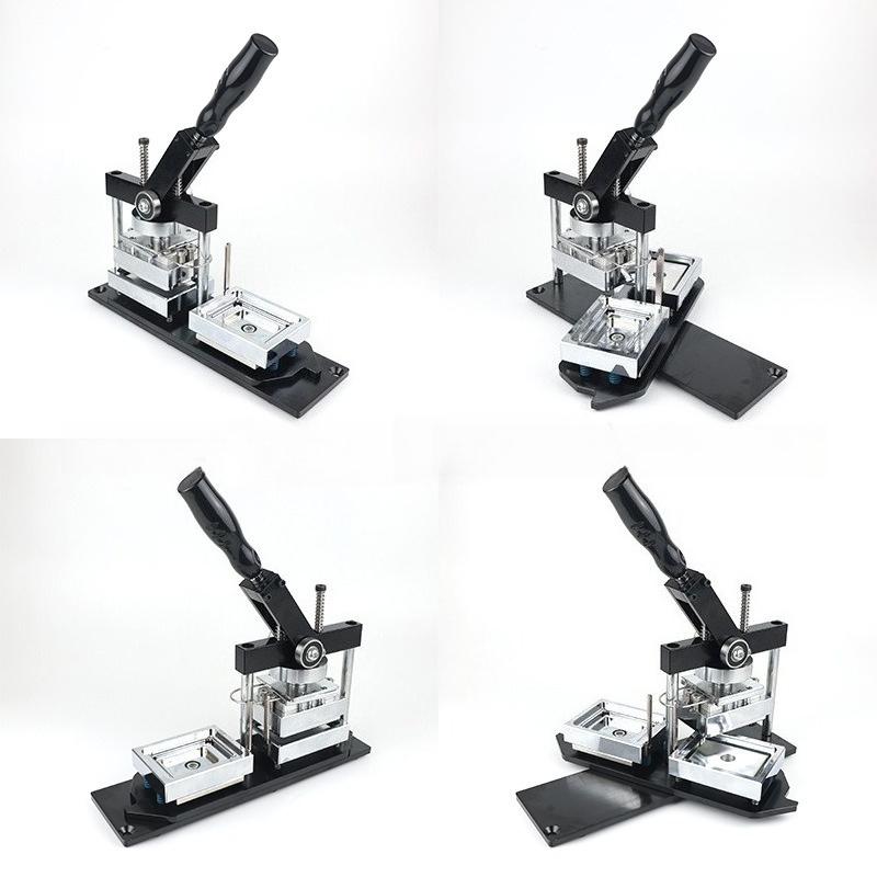 2026 High Quality DIY Fridge Magnet Machine Refrigerator Sticker square Button Badge Making Machine 80*53mm