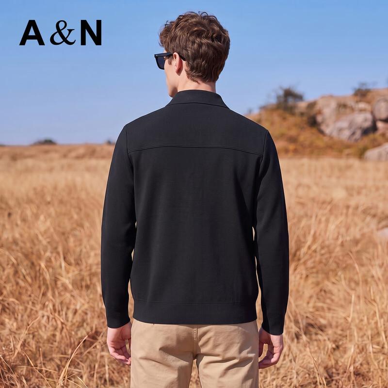 Antonio Men's Wool-Blend Turn-Down Collar Casual Jacket
