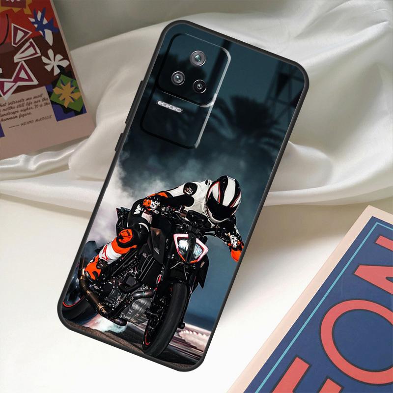 Moto Cross Motorcycle Sports Case For POCO X6 Pro X3 X5 F3 F5 M5s M6 Pro Xiaomi 14 Ultra 11T 12T 13T Pro 12 13 Lite Cover