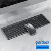 Перезаряжаемый бесшумный беспроводной Bluetooth-набор клавиатуры и мыши для iPad, ноутбука и настольного компьютера.