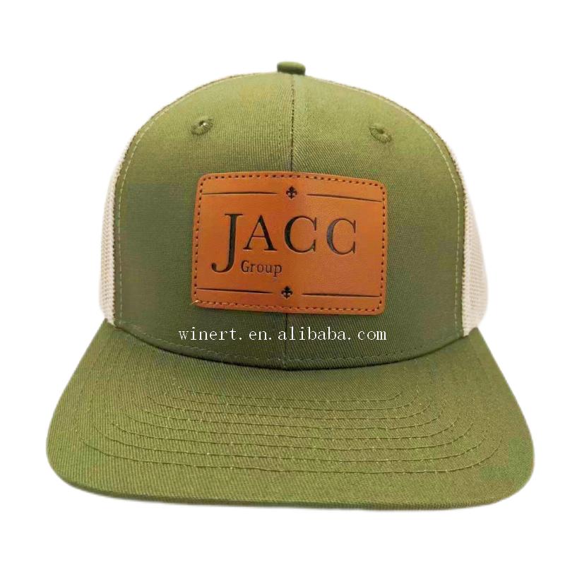 Custom Hats With Logo Snapback Cap Gorras Leather Patch Richardson 511 Embroidered Trucker Hat