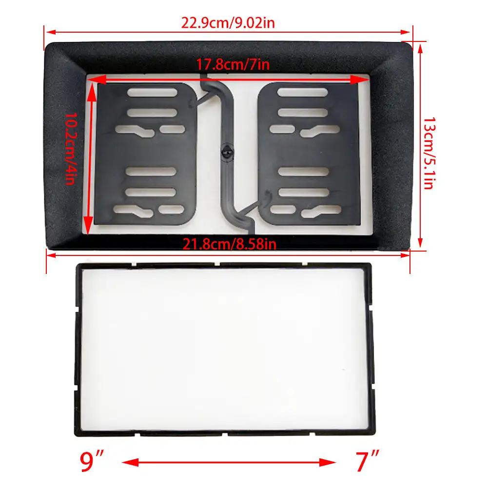 2 Din Fascias 9 Inch 10 Inch To 7 Inch Car Center Console Radio Frame For Universal Multimedia Player DVD Radio Facia Dashboard