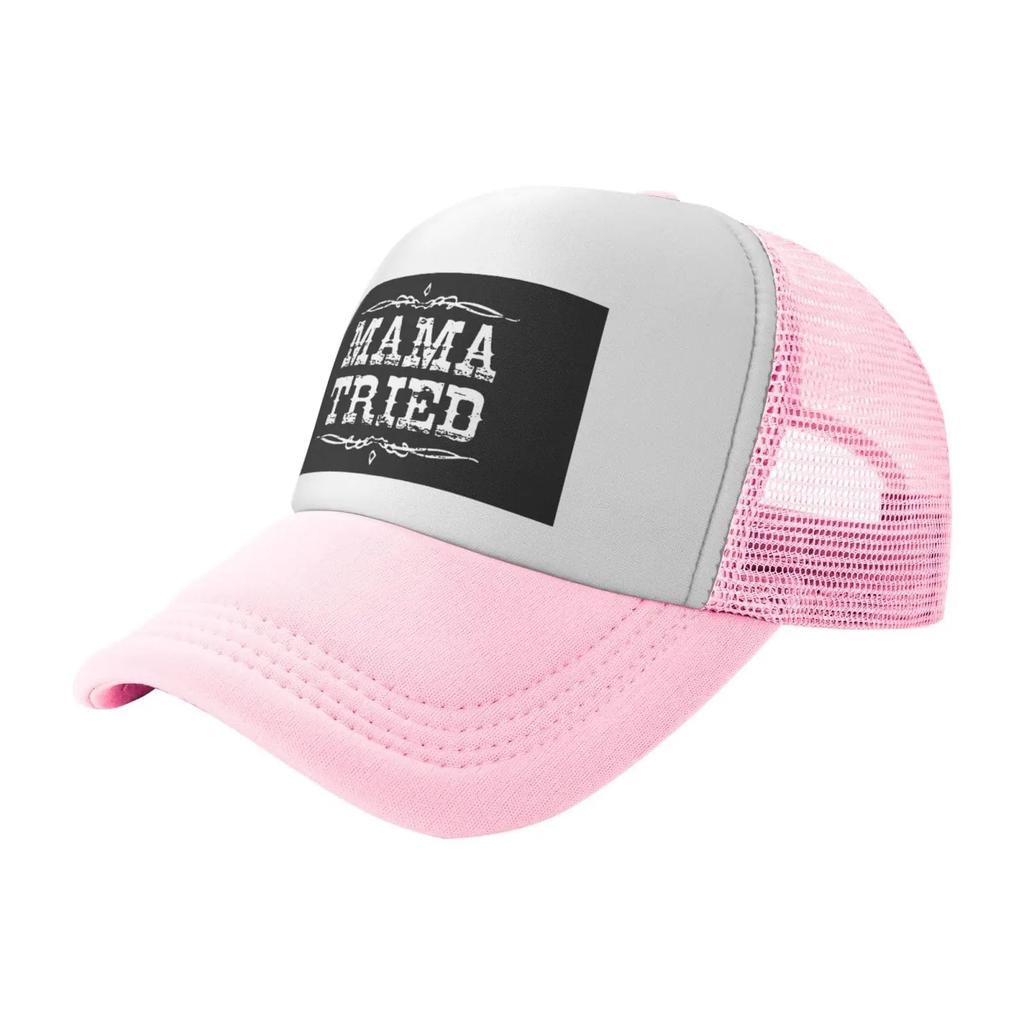 Mama Tried Retro Country Music Trucker Hat Mesh Baseball Snapback Cap for Unisex Or Women Outdoors
